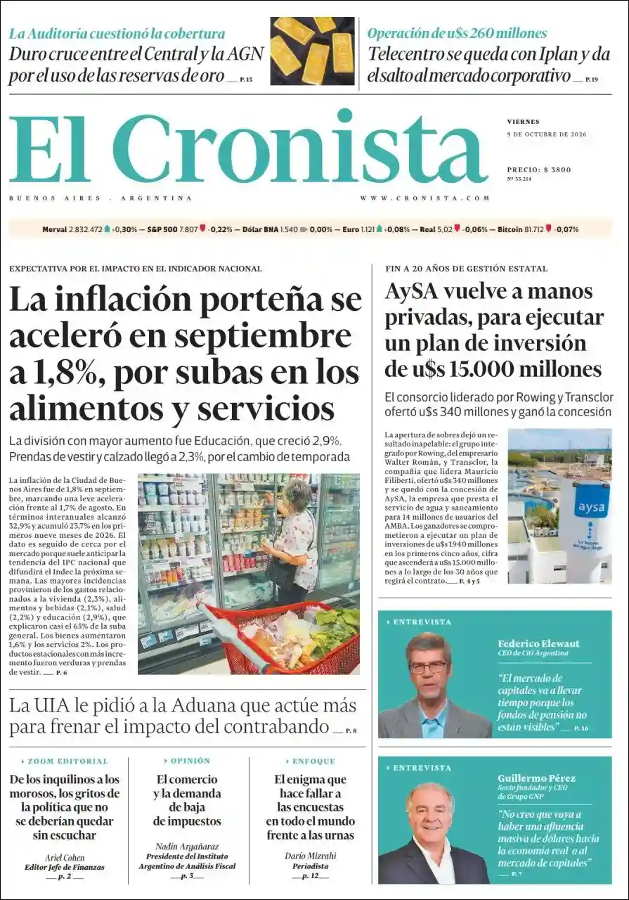 Estudios Max | EL LITORAL Y SU GENTE - Tapa del diario Cronista