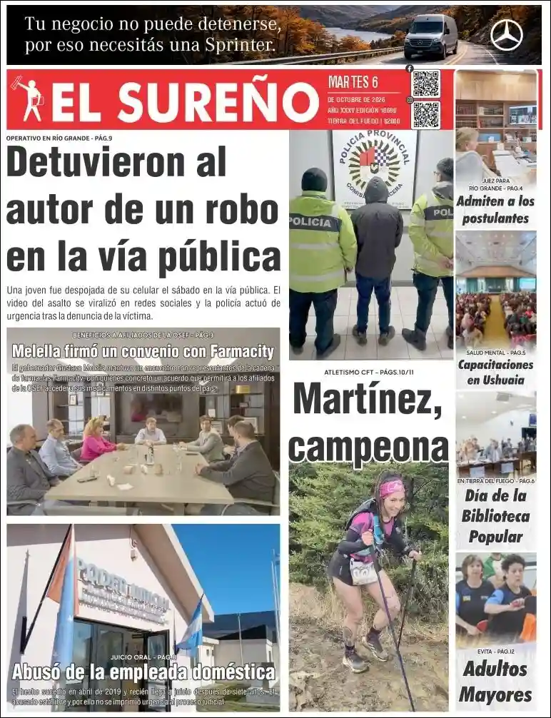 Estudios Max | EL LITORAL Y SU GENTE - Tapa del diario El Sureño