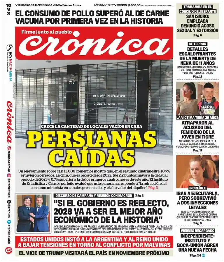 Estudios Max | EL LITORAL Y SU GENTE - Tapa del diario Crónica